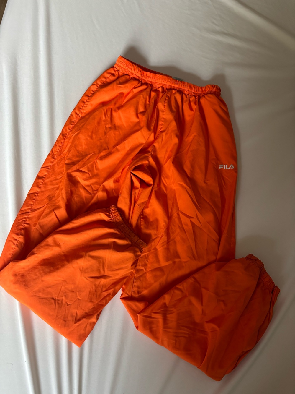 Fila Windbreaker Bold Athletic Orange Track Pants Streetwear Athleisure